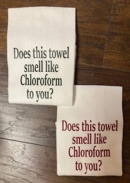 Does this towel smell like chloroform to you two pack.jpg