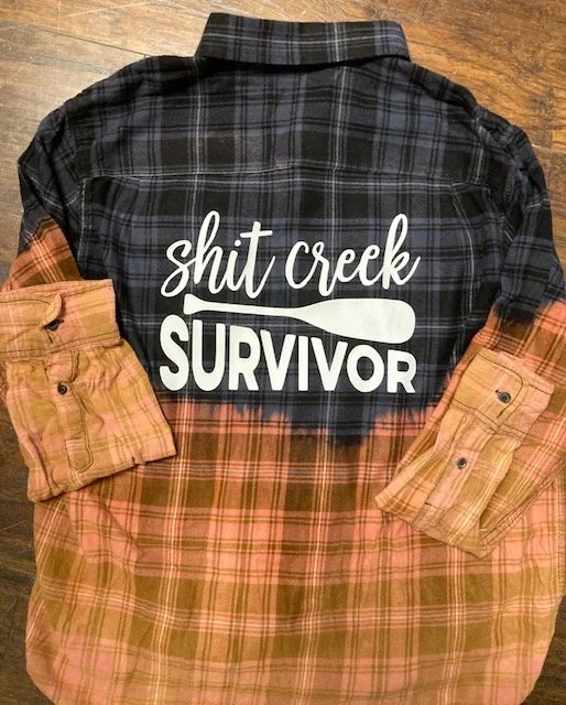 distressed oversized vintaged bleached flannel shirt