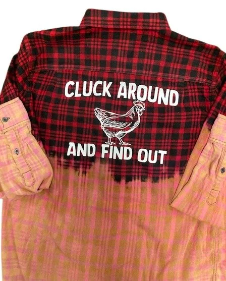 Cluck Around and Find Out flannel