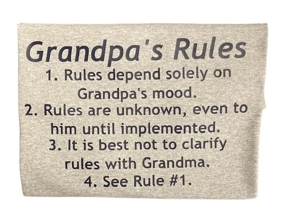 Grandpa's Rules T-Shirt