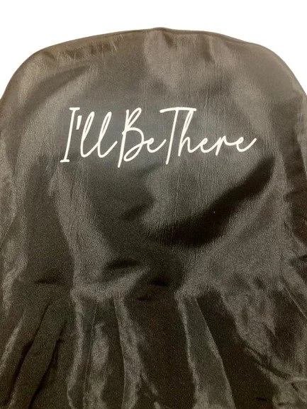 I'll Be There black memorial chair covering .jpg