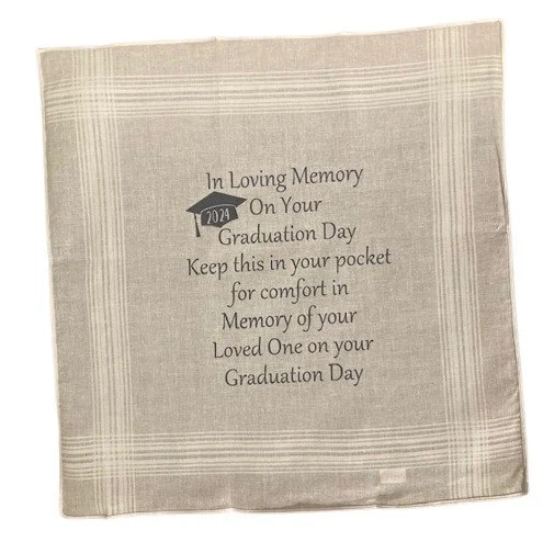 Custom graduation handkerchief
