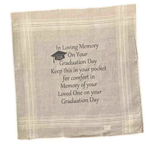 Memorial handkerchiefs for graduates