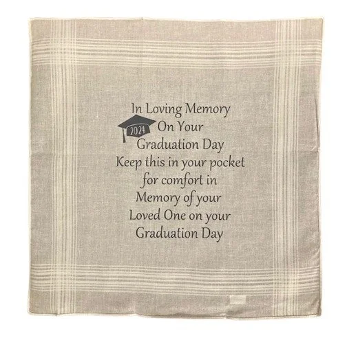 Graduation keepsake handkerchief