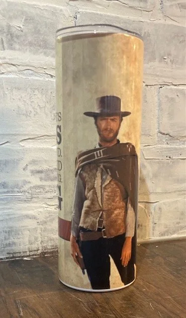 Clint Eastwood collectible stainless steel tumbler