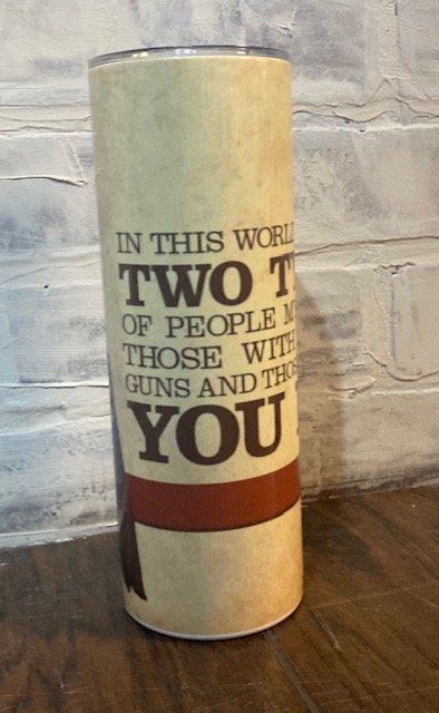 20oz stainless steel Clint Eastwood mug for coffee