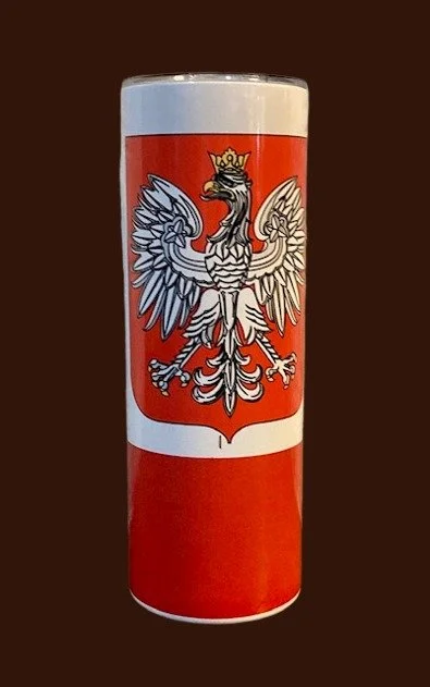 Travel Tumbler with Polish Design
