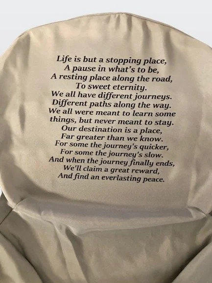 Life is a stopping place - white chair covering 5 .jpg