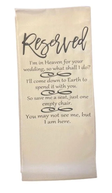 Honor Loved Ones Chair Covers