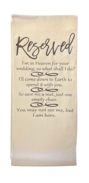 we know you would be here today wedding sign