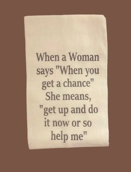 Kitchen dish towels at granny store