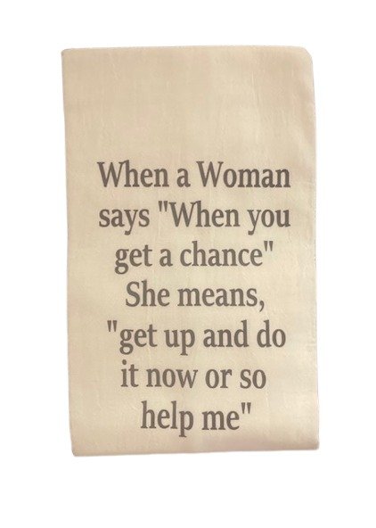 Funny kitchen dish towel