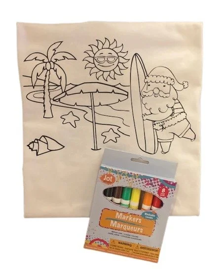 Magical Mystery Christmas In July Santa Color Me T-Shirt Package