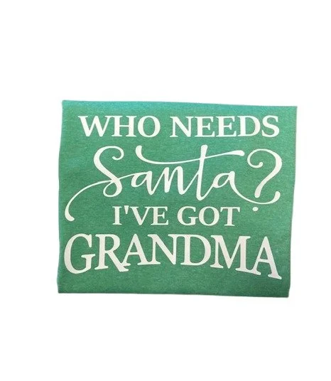 Youth T-Shirt – Who Needs Santa I’ve Got Grandma | Funny Christmas Tee