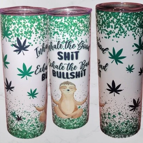 Relaxing Sloth-Themed Tumbler