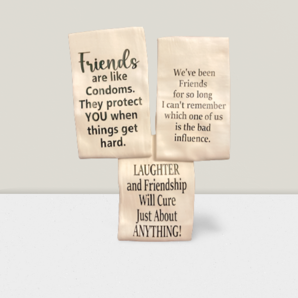 Flour Sack Kitchen Towels with Sayings