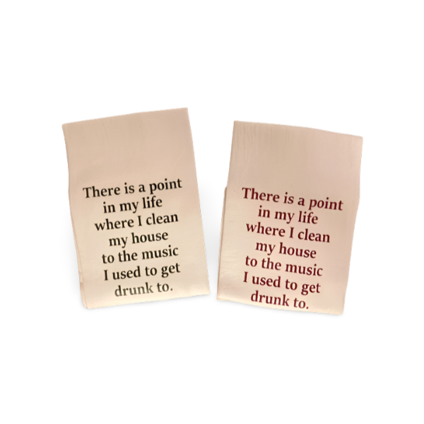 There is a point in my life where I clean my house to music I used to get drunk to Funny Flour Sack Kitchen Dish Towel