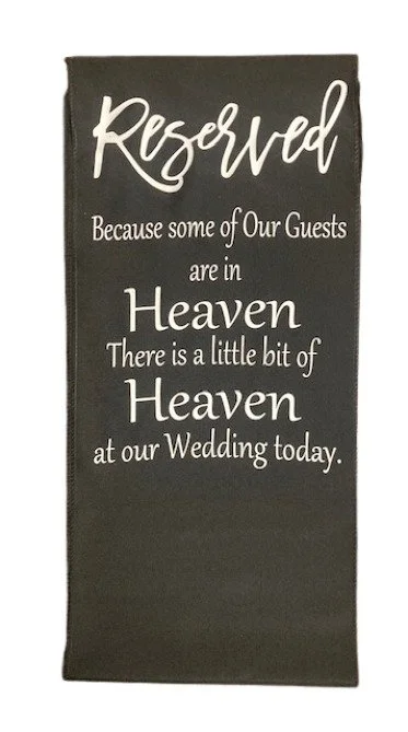 Wedding remembrance banner
