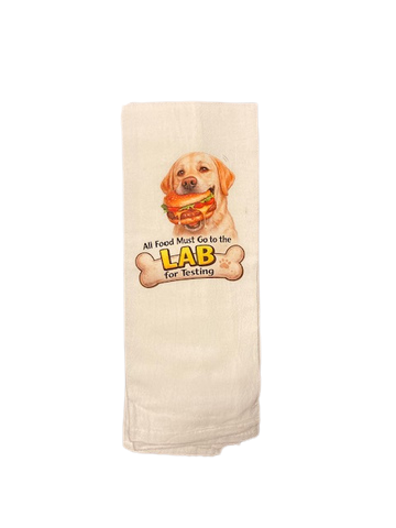 All Food Must Go To The Lab For Testing Flour Sack Dish Towel