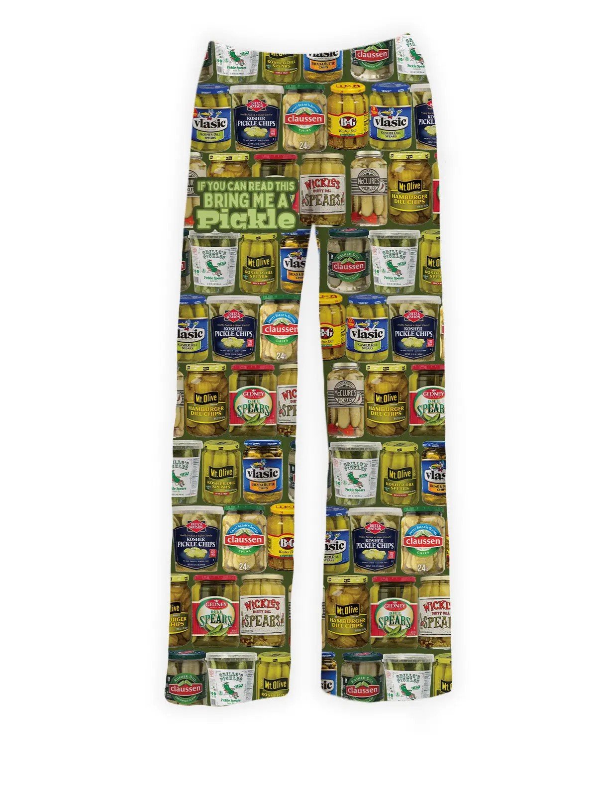 Pickle Pajama Lounge Pants – Ultra-Soft Cozy Novelty Pajamas for Pickle Lovers | “If You Can Read This, Bring Me a Pickle”