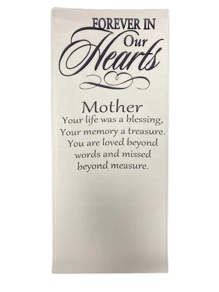 Memorial Keepsake Chair Banner Honor Your Mother’s Memory with Love