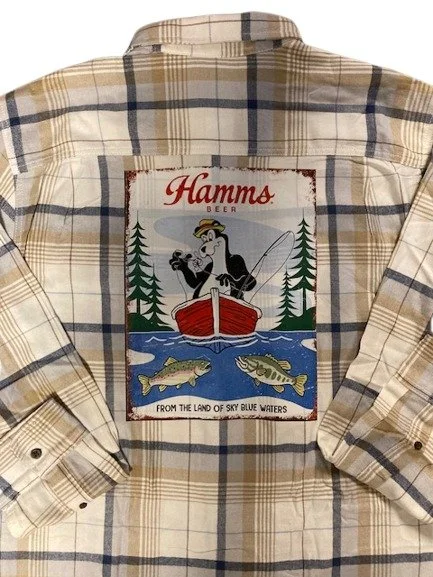 Hamms fishing flannel close up not full flannel  .jpg