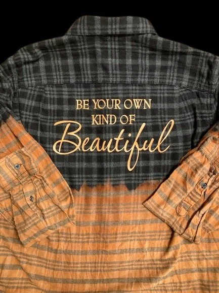 Flannel Shirt with Inspirational Quote
