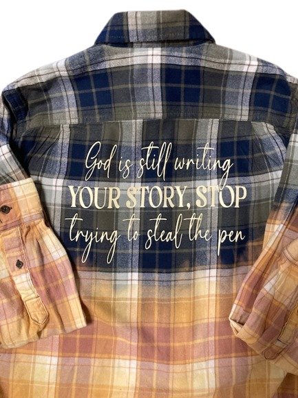 Inspirational Christian Flannel Top