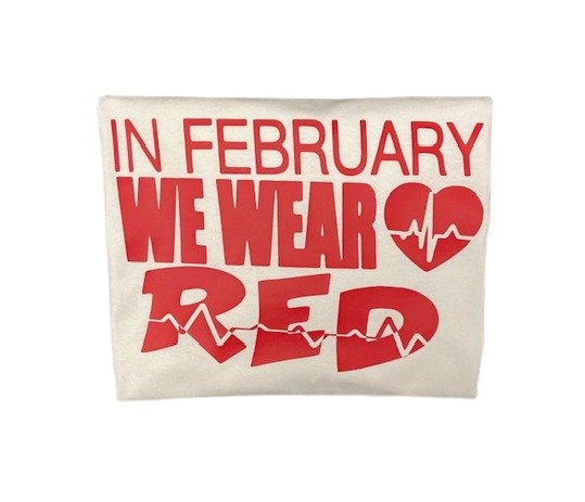 In February We Wear Red T-Shirt | Heart Disease Awareness Shirt