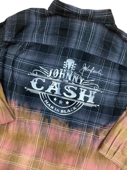 Distressed Country Western Flannel Shirt