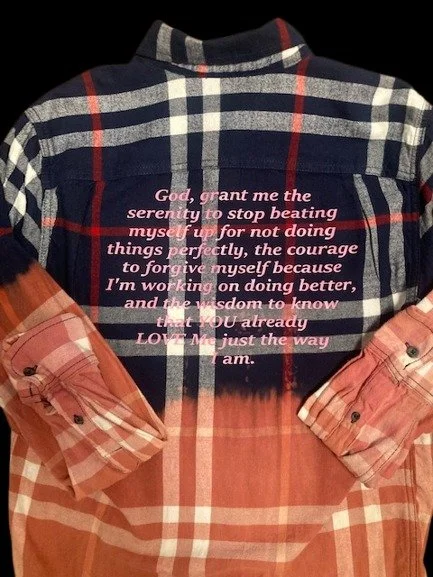 Serenity prayer flannel shirt