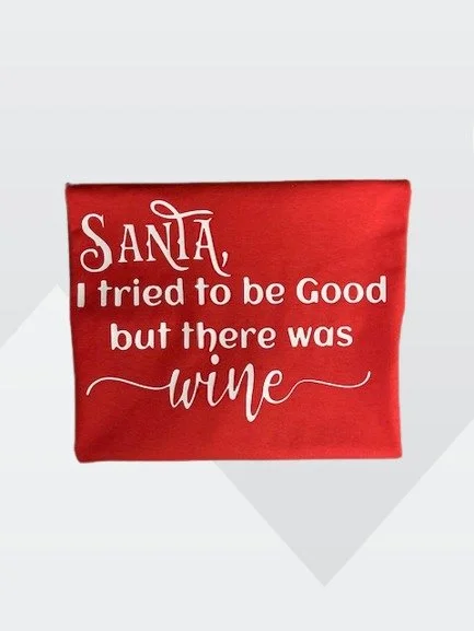 Santa wine shirt