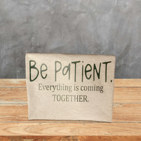 Distressed-style motivational shirt designed to inspire and encourage daily.