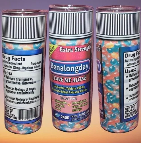 Benalongday Leave Me Alone 20 ounce Stainless Steel Traveling Mug Tumbler