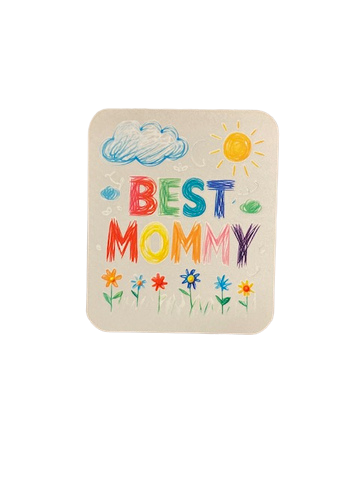 Best Mommy Mouse Pad | Gift for Mom Desk Accessory | Cute Office Mousepad