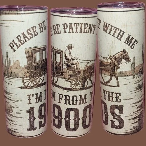 Embrace the humor of your roots with this fun and practical tumbler! Perfect for everyday use or as a unique gift idea for the retro lover in your life. Order yours today!