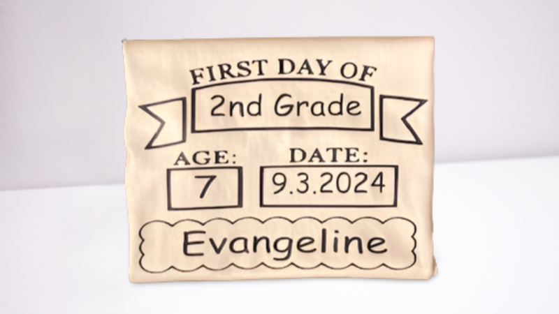 Back to school custom shirt for preschool and elementary