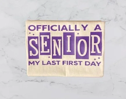 Custom printed shirts for senior year back to school