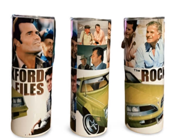 Rockford Files stainless steel cup