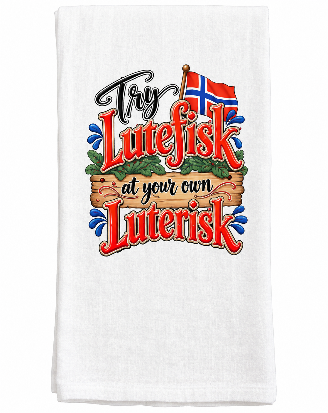 Scandinavian flour sack kitchen towel