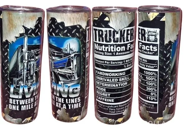Custom trucker tumbler
