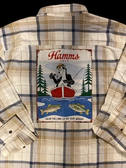 Hamms fishing flannel close up not full flannel -black.jpg