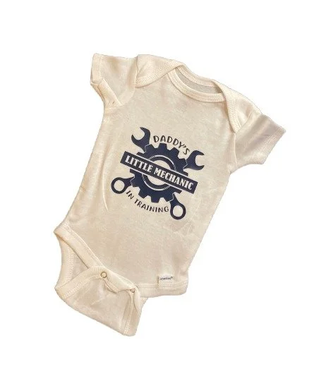 Daddy’s Little Mechanic Baby Bodysuit