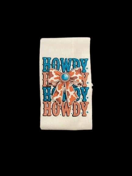 Howdy Kitchen Towel -black.jpg