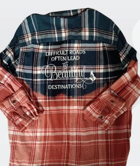Difficult Roads Lead to Beautiful Destinations flannel