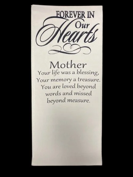 Memorial Keepsake Chair Banner Honor Your Mother’s Memory with Love