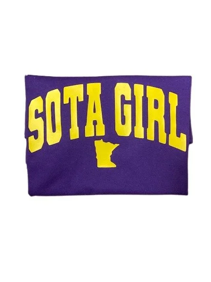 Sota Girl Designed Crewneck T-Shirt – Celebrate Your Minnesota Pride