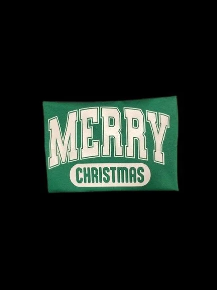 Graphic Merry Christmas Long Sleeve Tee