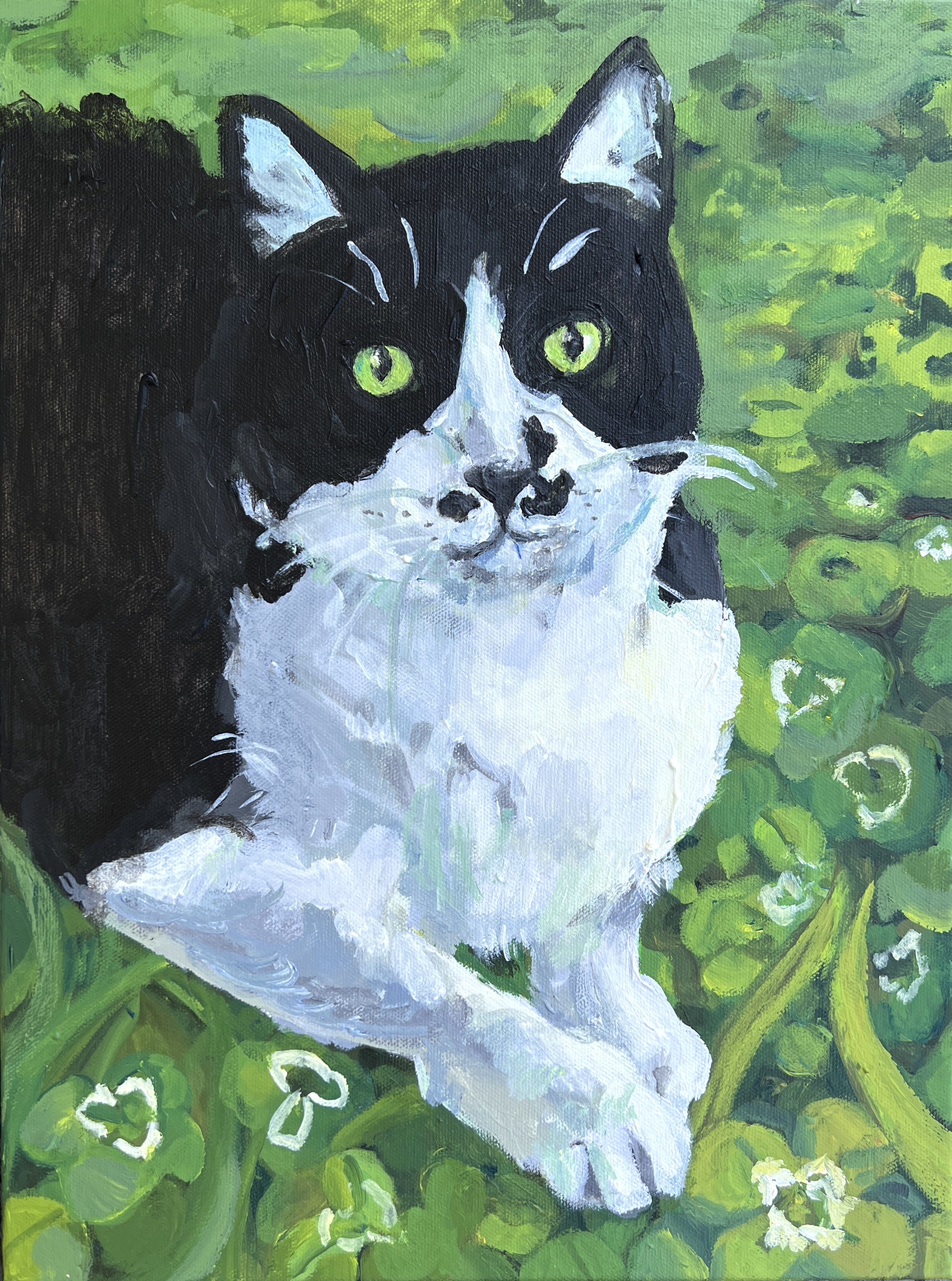 Pet portrait commission memorial for a client