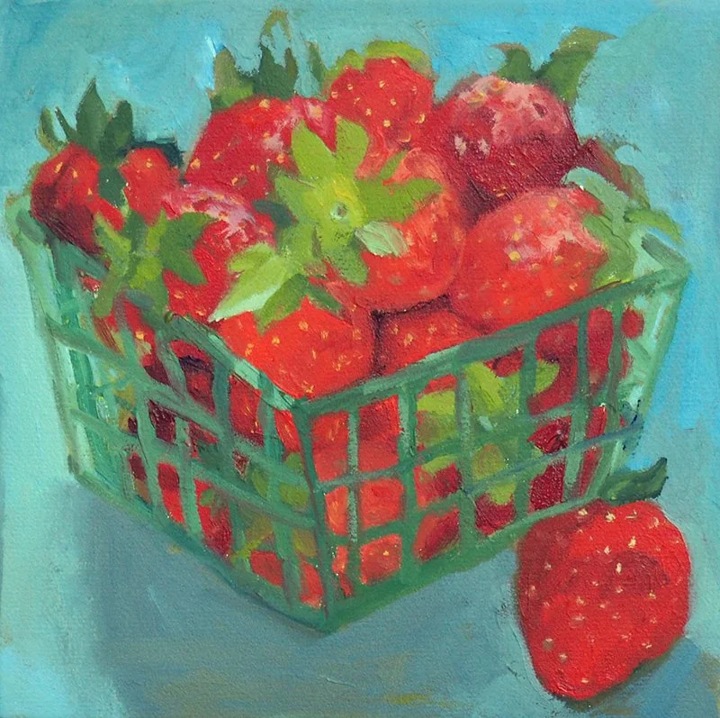 "Strawberry Still Life"